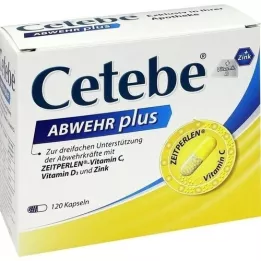 CETEBE ABWEHR plus vitamin C+vitamin D3+Zink Kaps., 120 ks