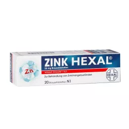 ZINK HEXAL Šumivé tablety, 20 ks