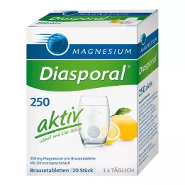MAGNESIUM DIASPORAL 250 aktivních šumivých tablet, 20 ks
