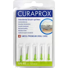 Curaprox CPS 011 Interdental Brush Prime LindenGreen, 5 ks