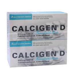 CALCIGEN D 600 mg/400 I.E. žvýkací tablety, 200 ks
