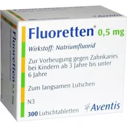 FLUORETTEN 0,5 mg tablety, 300 ks