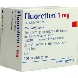 FLUORETTEN 1,0 mg tablety, 300 ks