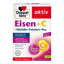 DOPPELHERZ Železo+Vit.C+L-Histidin tablety, 30 ks