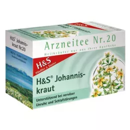 H&amp;S Filtrační sáčky na třezalku tečkovanou, 20X2,0 g