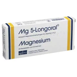 MG 5 LONGORAL žvýkacích tablet, 20 ks