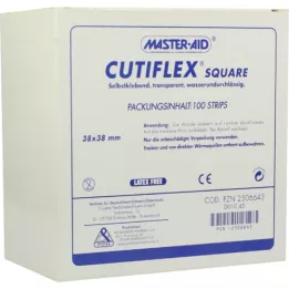 CUTIFLEX Fólie pflaster Square 38x38 mm MasterAid, 100 ks