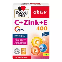 DOPPELHERZ Depotní tablety C+Zinc+E, 40 ks