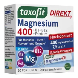 TAXOFIT Hořčík 400+B1+B6+B12+Kyselina listová 800 granulí, 20 ks