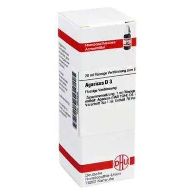 AGARICUS D 3 Ředění, 20 ml AGARICUS D 3 Ředění, 20 ml