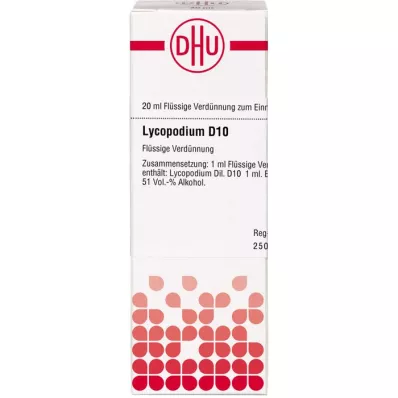 LYCOPODIUM D 10 Ředění, 20 ml LYCOPODIUM D 10 Ředění, 20 ml