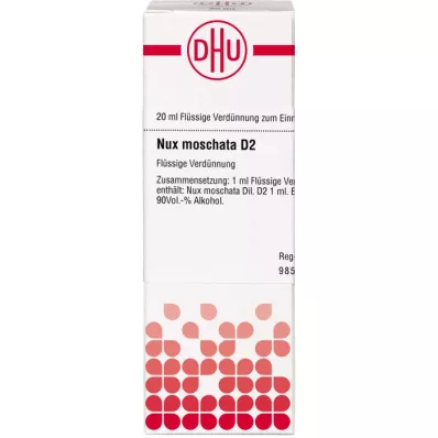 Nux moschata d 2, 20 ml Nux moschata d 2, 20 ml