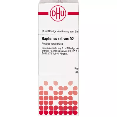 RAPHANUS SATIVUS D2 Ředění, 20 ml