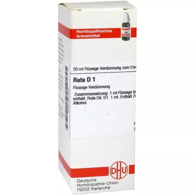 RUTA D 1 ředění, 20 ml RUTA D 1 ředění, 20 ml