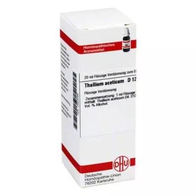 THALLIUM ACETICUM D 12 Ředění, 20 ml