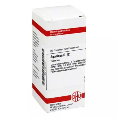 AGARICUS D 12 tablet, 80 ks