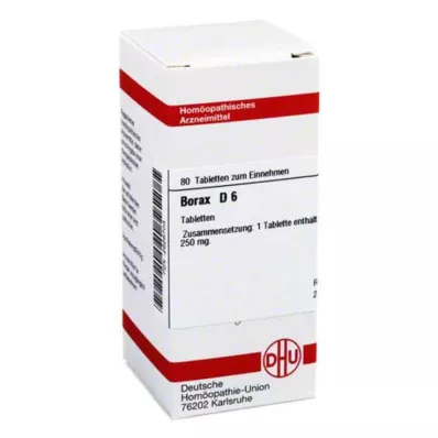 BORAX D 6 tablet, 80 ks