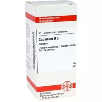 CAPSICUM D 6 tablet, 80 ks