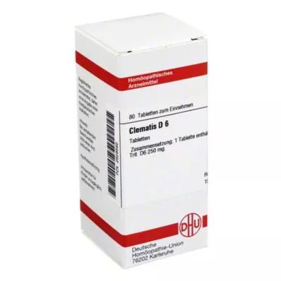 CLEMATIS D 6 tablet, 80 ks CLEMATIS D 6 tablet, 80 ks