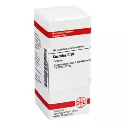 COCCULUS D 30 tablet, 80 ks