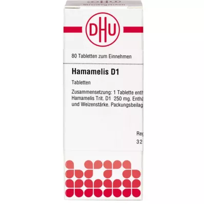 HAMAMELIS d 1 tablety, 80 ks HAMAMELIS d 1 tablety, 80 ks