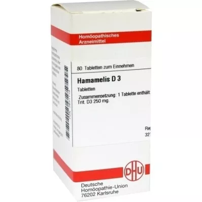HAMAMELIS d 3 tablety, 80 ks