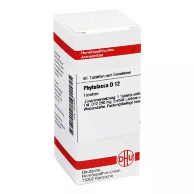 PHYTOLACCA D 12 tablet, 80 ks