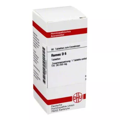 RUMEX D 6 tablet, 80 ks