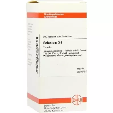 SELENIUM d 6 tablety, 200 ks