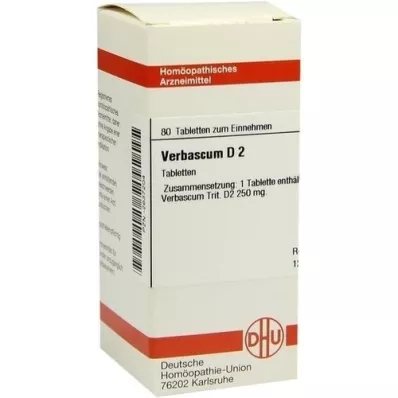 VERBASCUM d 2 tablety, 80 ks VERBASCUM d 2 tablety, 80 ks