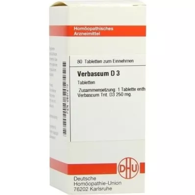 VERBASCUM d 3 tablety, 80 ks