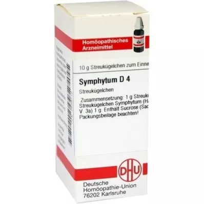 SYMPHYTUM D 4 globuli, 10 g