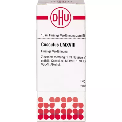 COCCULUS LM XVIII Ředění, 10 ml COCCULUS LM XVIII Ředění, 10 ml