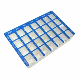 Krabička na tablet 1 týden 28 přihrádek posuvné víko, 1 ks
