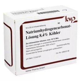 NATRIUMHYDROGENCARBONAT-Roztok 8,4% Köhler, 10X20 ml