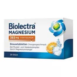 BIOLECTRA Hořčík 365 mg fortissimum Orange, 20 ks