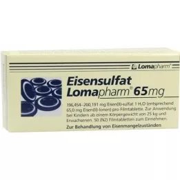 EISENSULFAT lomapharm 65 mg zakryté tab., 50 ks