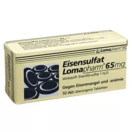 EISENSULFAT Lomapharm 65 mg potahované tablety, 50 ks