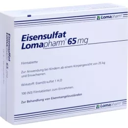 EISENSULFAT lomapharm 65 mg zakryté tab., 100 ks