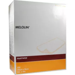 MELOLIN Obvazy na rány 10x20 cm sterilní, 100 ks
