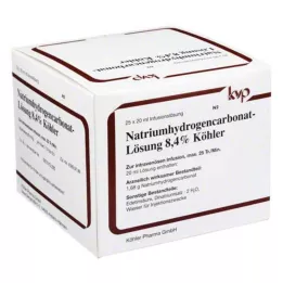 NATRIUMHYDROGENCARBONAT-Roztok 8,4% Köhler, 25X20 ml