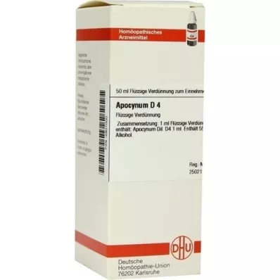 APOCYNUM D 4 Ředění, 50 ml