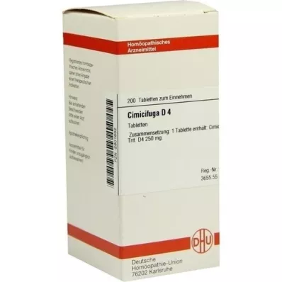 CIMICIFUGA d 4 tablety, 200 ks