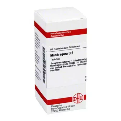 MANDRAGORA D 6 tablet, 80 ks MANDRAGORA D 6 tablet, 80 ks