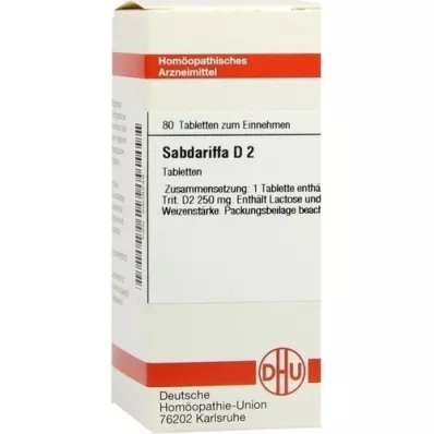 SABDARIFFA d 2 tablety, 80 ks