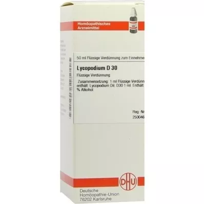 LYCOPODIUM D 30 Ředění, 50 ml LYCOPODIUM D 30 Ředění, 50 ml