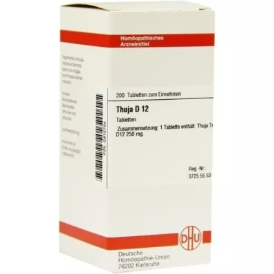 THUJA d 12 tablet, 200 ks