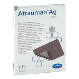 ATRAUMAN Ag 5x5 cm sterilní obklady, 10 ks