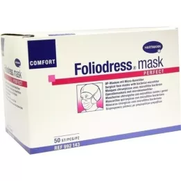 FOLIODRESS Mask Comfort Perfect Grün OP-Masky, 50 ks