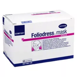 FOLIODRESS maska Comfort senso OP-maska zelená, 50 ks